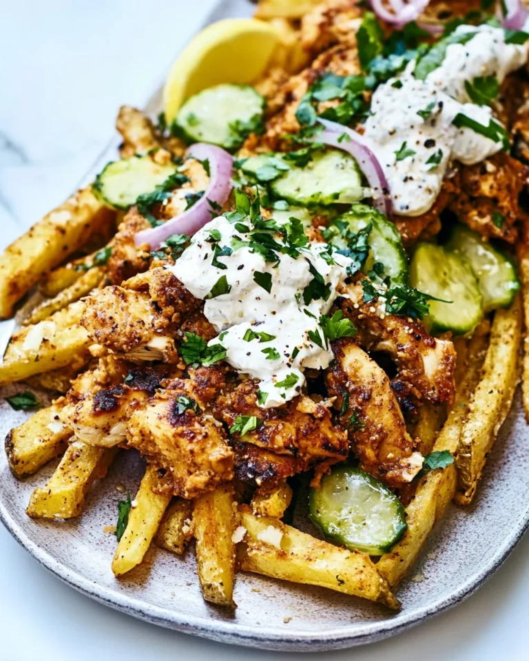 Savory Chicken Gyro Fries: A Perfect Comfort Food Delight
