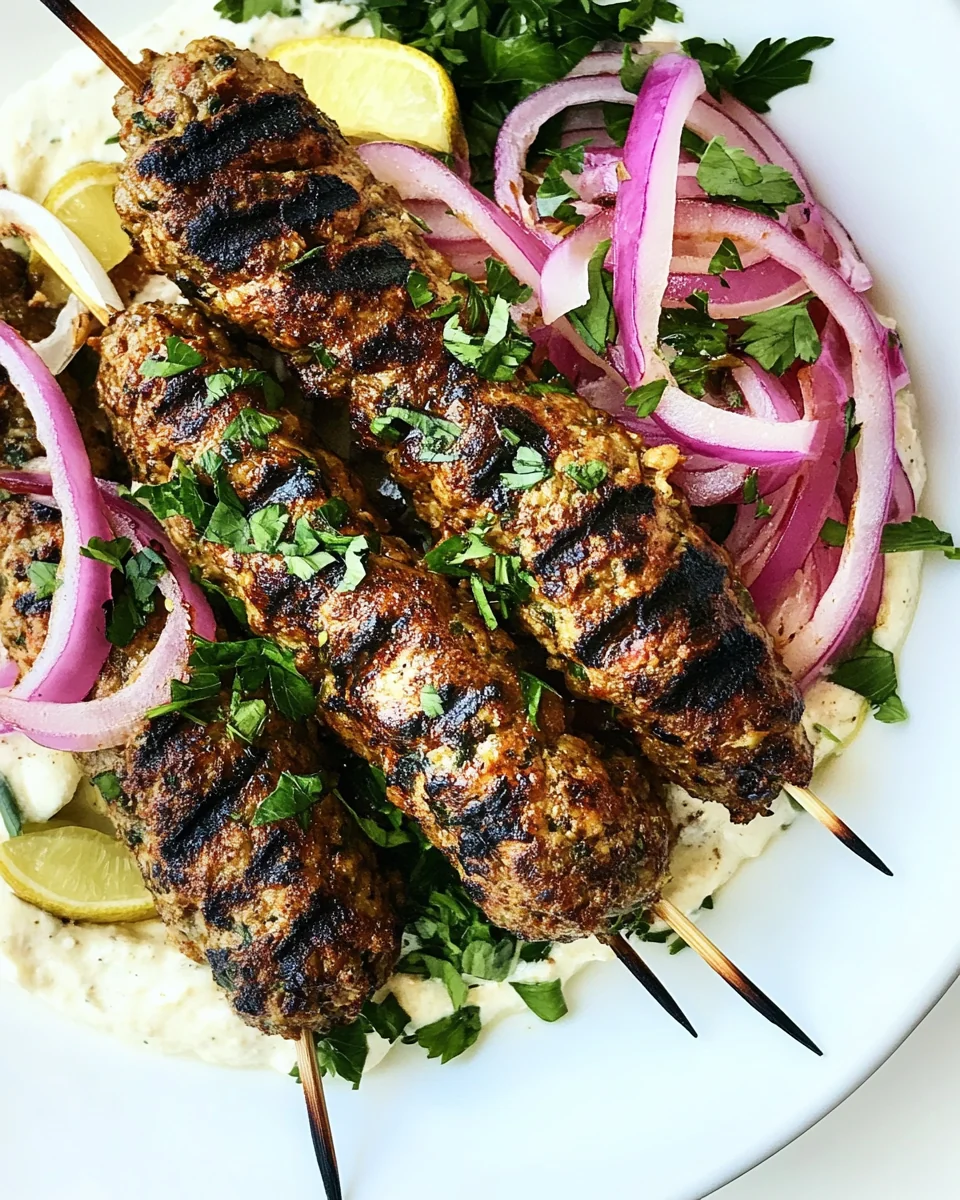 Juicy Homemade Chicken Kofta Kebabs - additional image