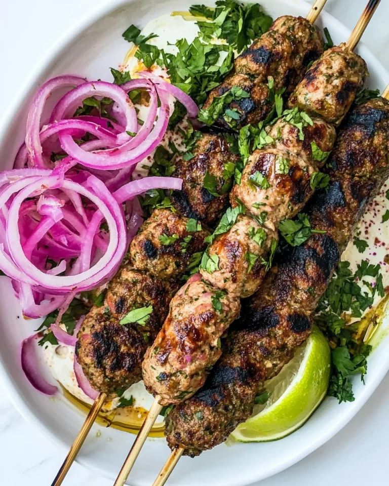Juicy Homemade Chicken Kofta Kebabs