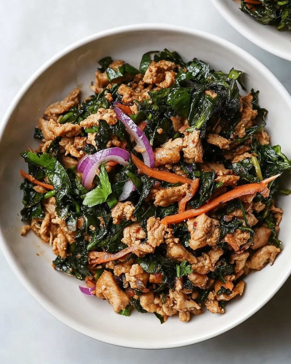 Healthy Chicken Larb Bowls With Fresh Flavors - additional image