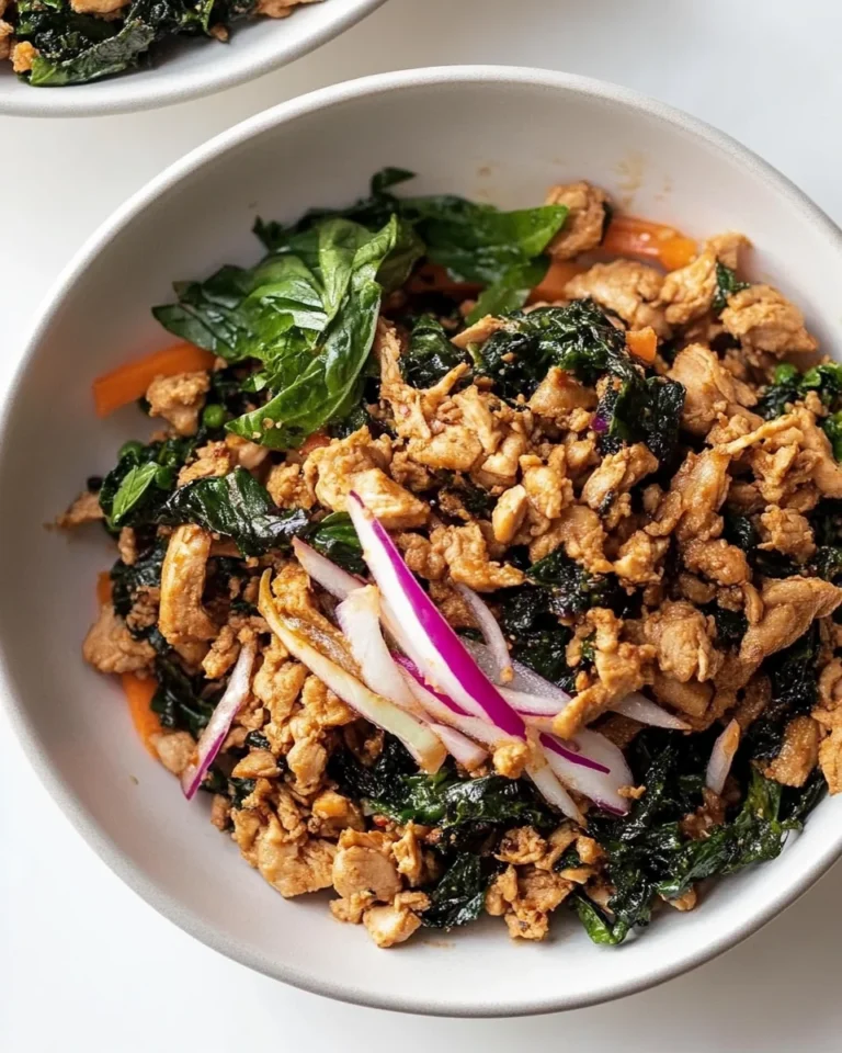 Healthy Chicken Larb Bowls With Fresh Flavors