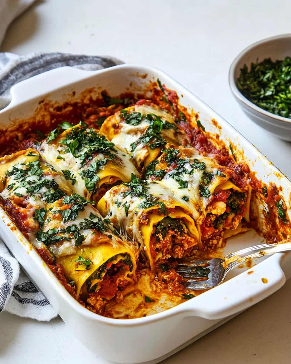 Delicious Homemade Chicken Lasagna Roll-Ups - additional image