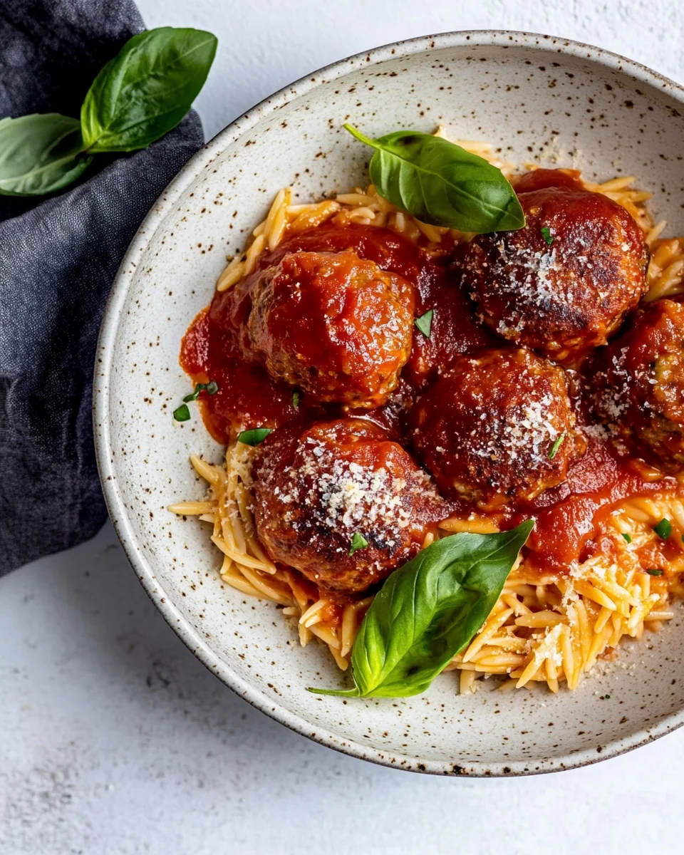 Creamy Chicken Meatballs with Fresh Orzo - additional image