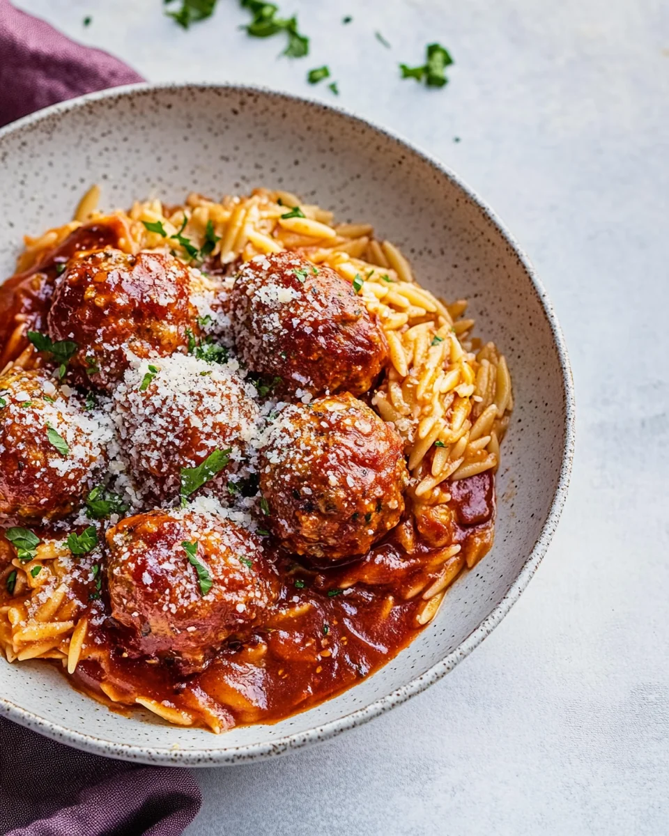 Creamy Chicken Meatballs with Fresh Orzo - additional image