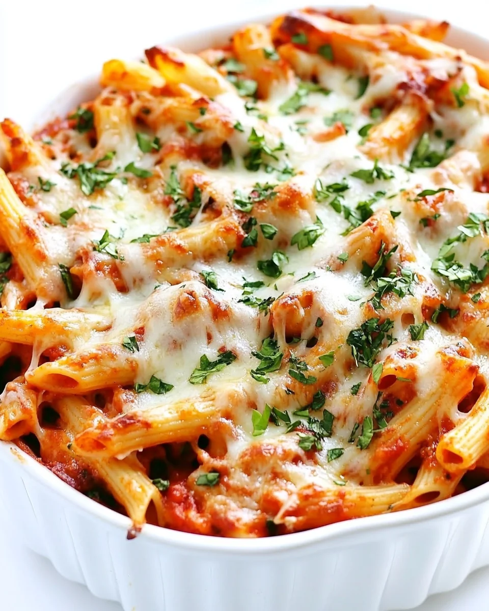 Homemade Chicken Parmesan Baked Ziti Casserole - additional image