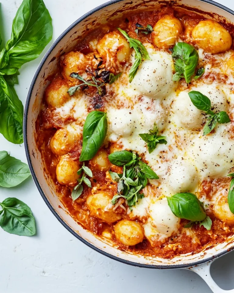 Creamy Chicken Parmesan Gnocchi Bake