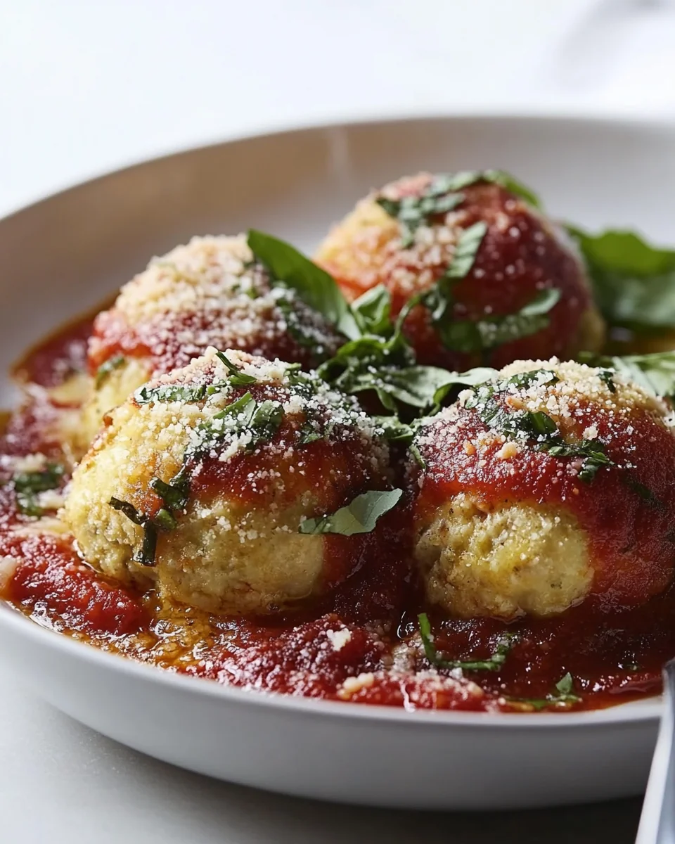 Savory Chicken Parmesan Meatballs Made From Scratch - additional image