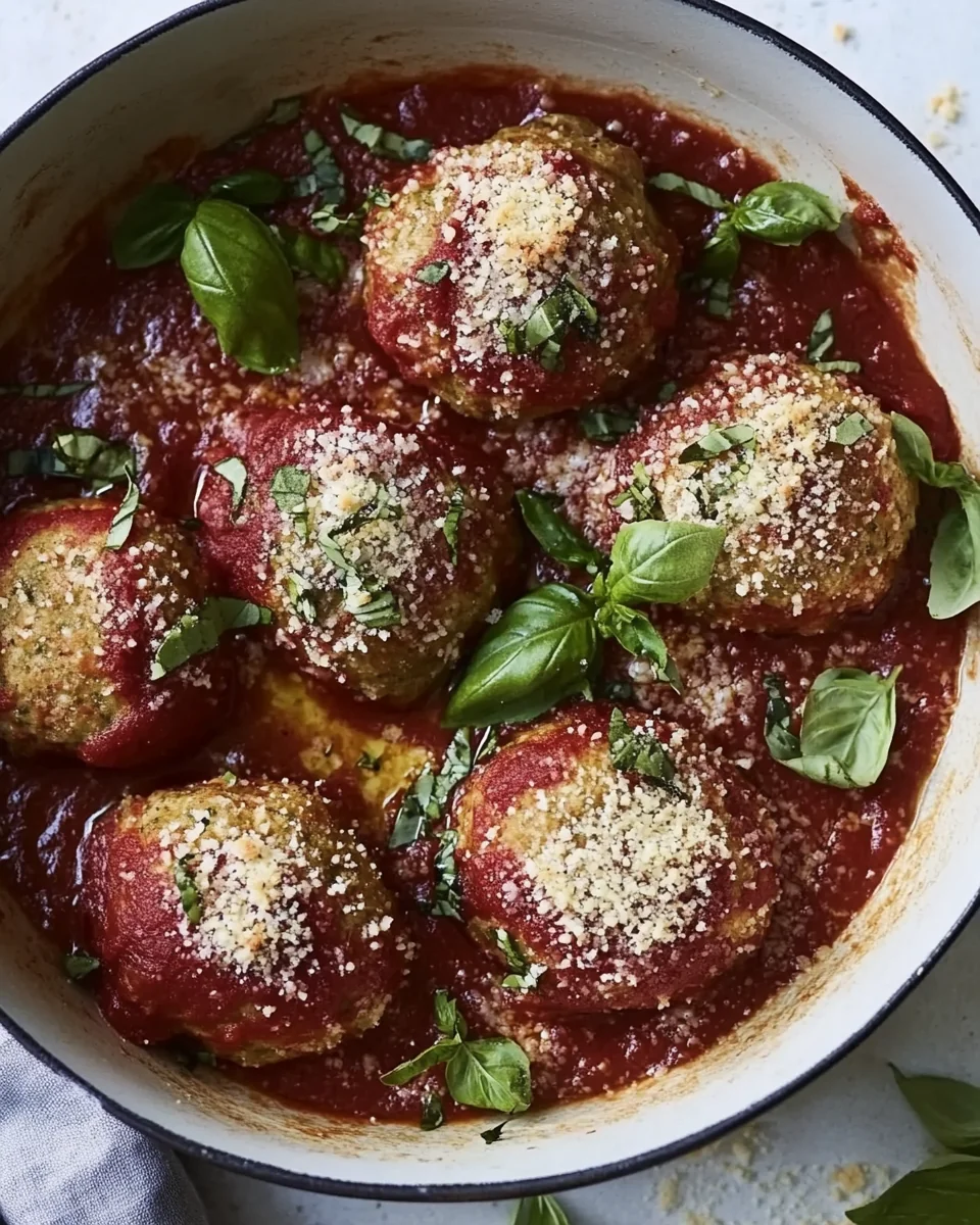 Savory Chicken Parmesan Meatballs Made From Scratch - additional image