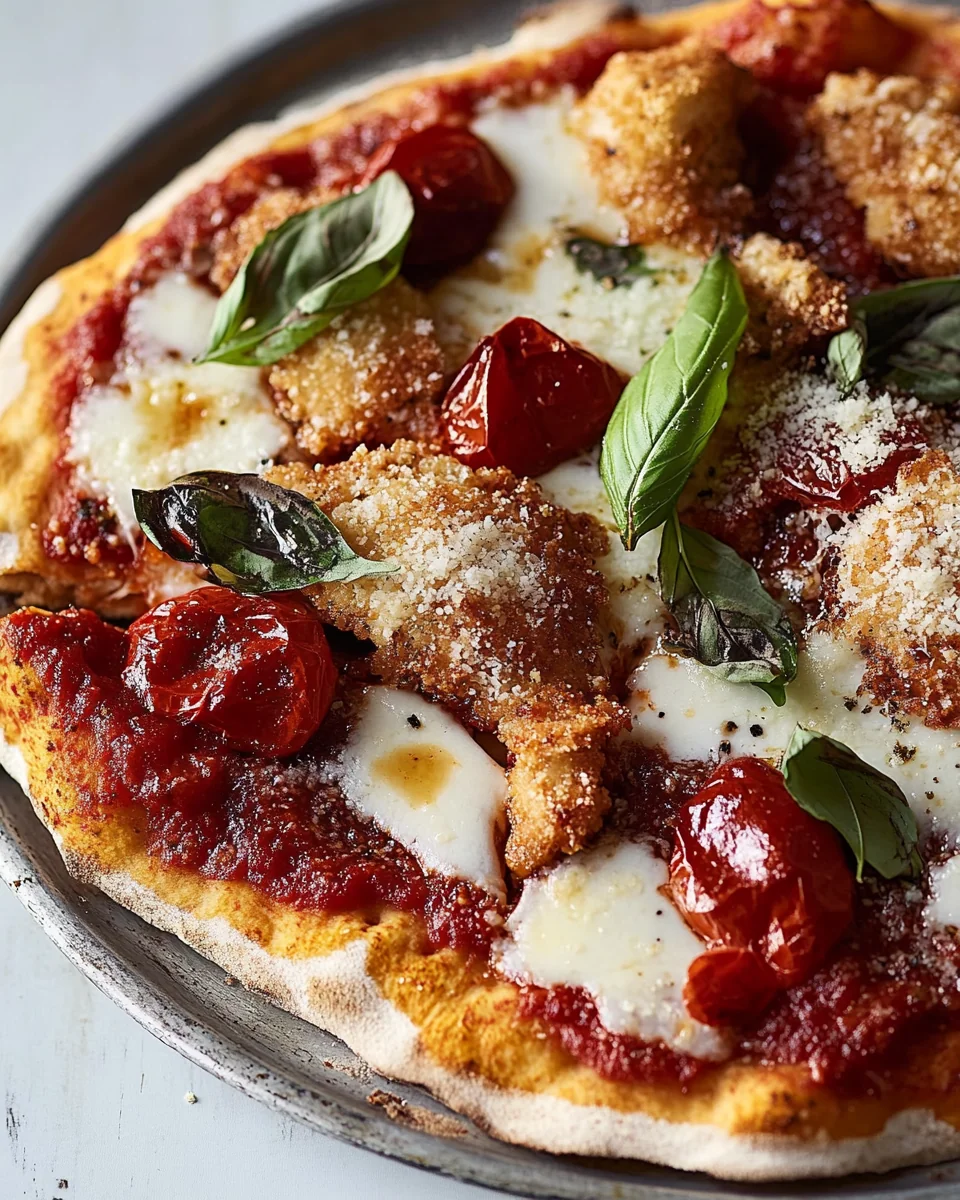 Homemade Chicken Parmesan Pizza Delight - additional image