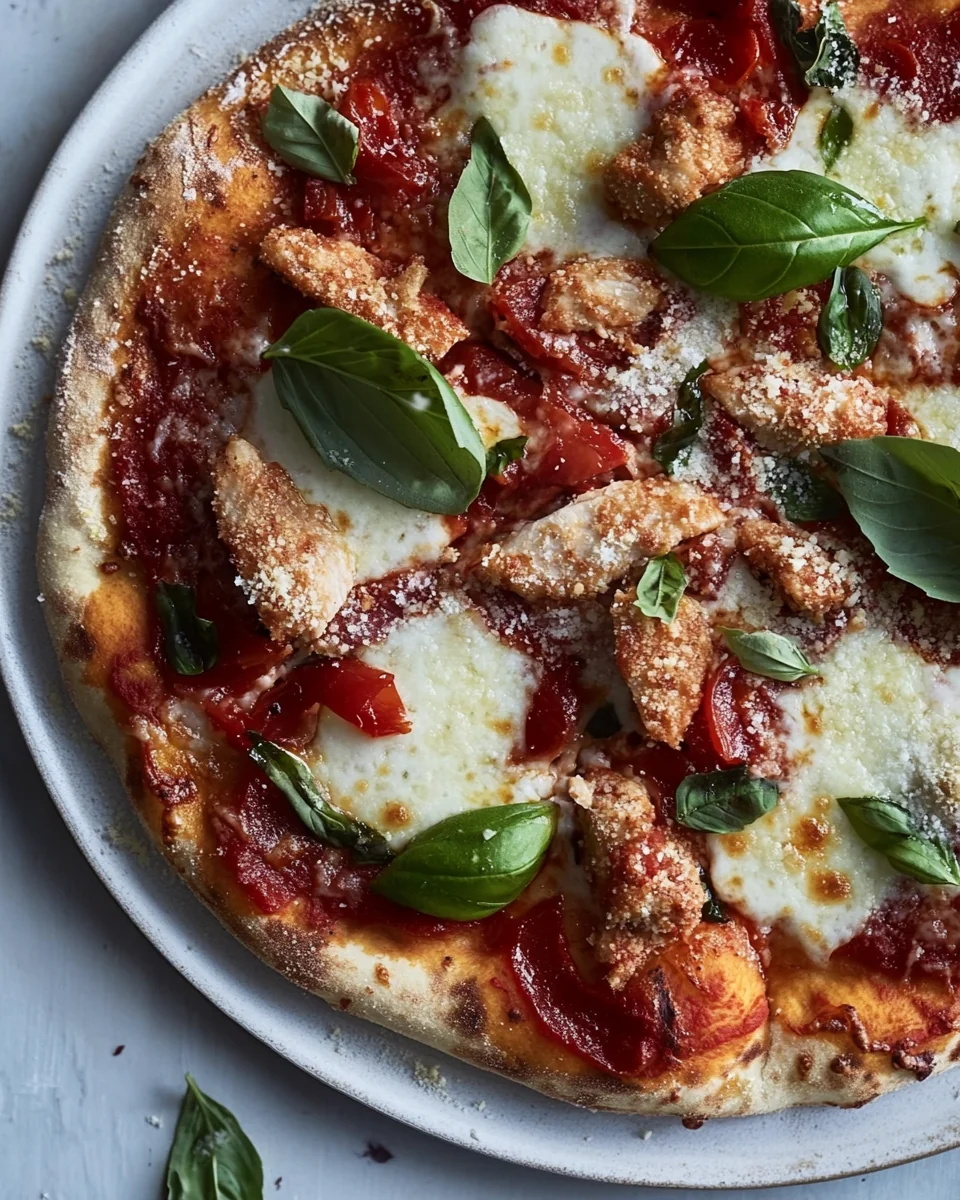 Homemade Chicken Parmesan Pizza Delight - additional image