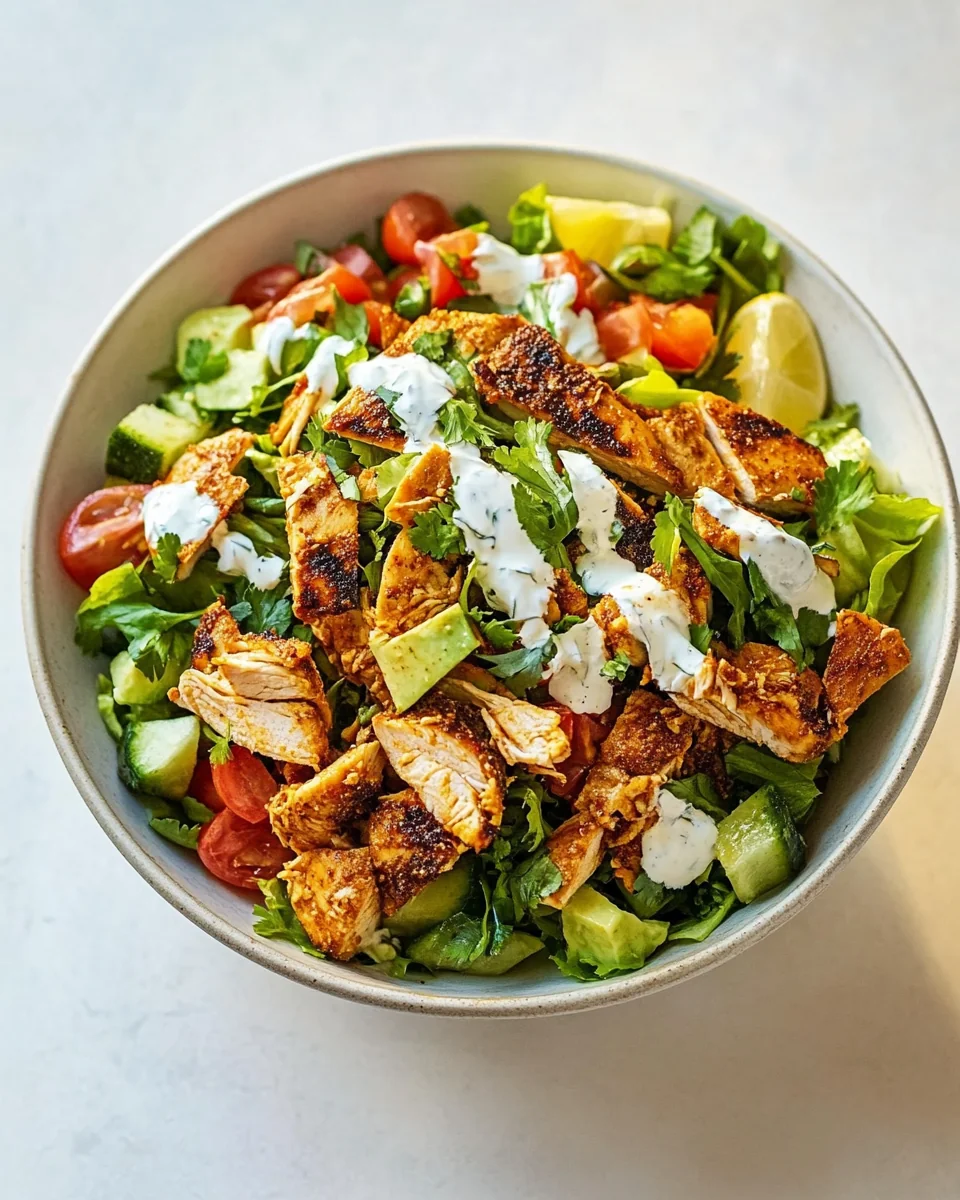 Homemade Chicken Shawarma Bowls with Fresh Ingredients - additional image