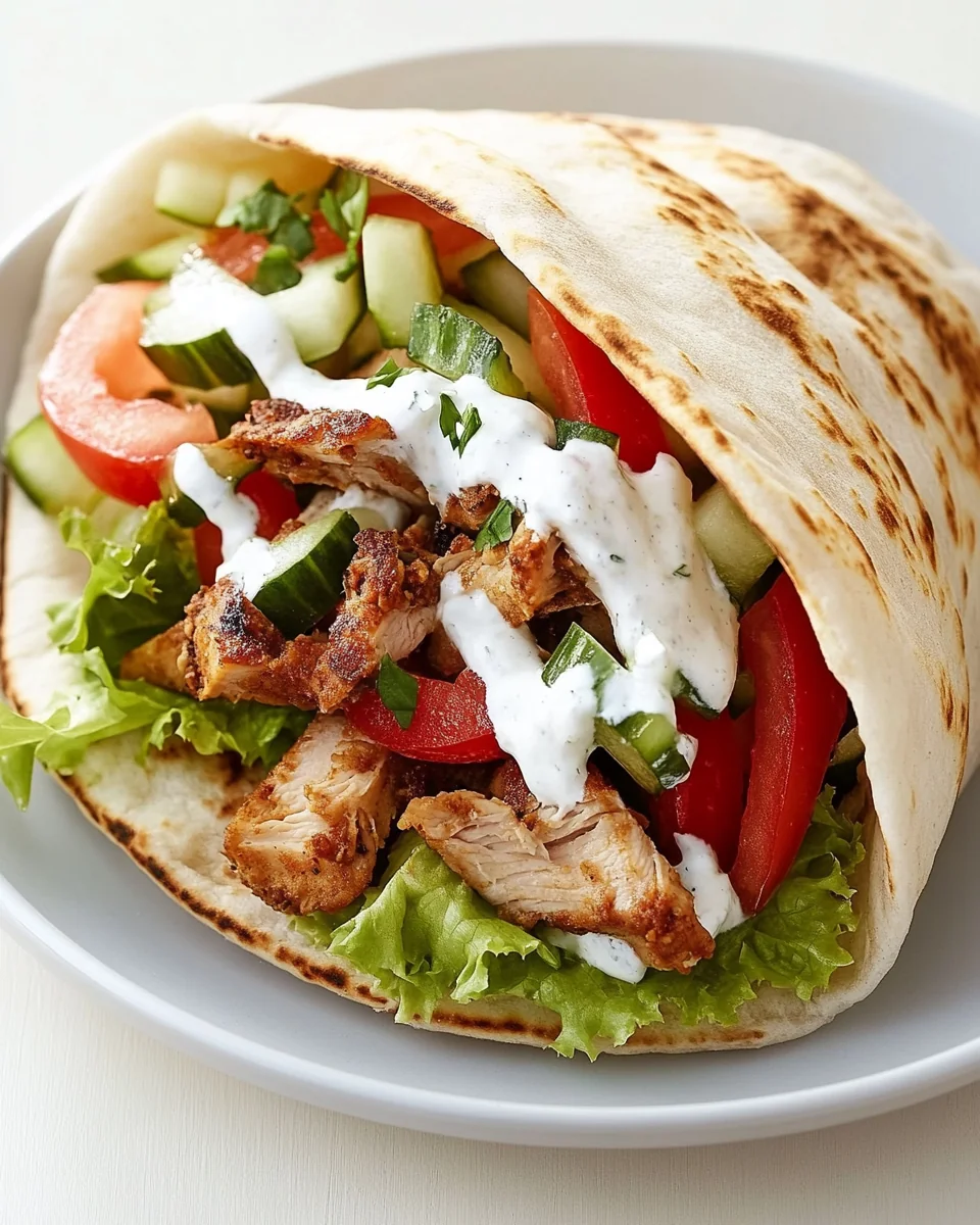 Delicious Chicken Shawarma Stuffed Pita Recipe - additional image