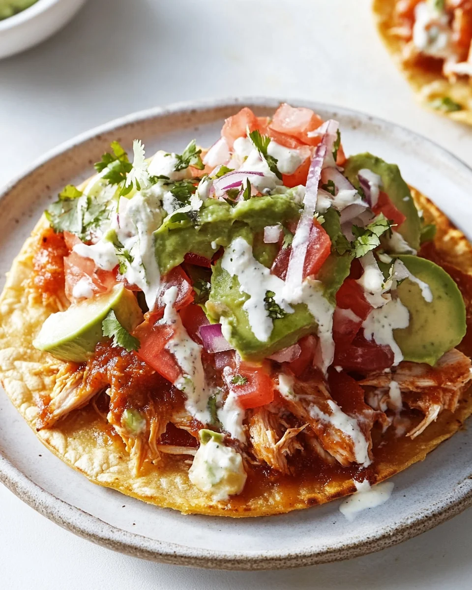 Simple Chicken Tinga Tostadas - additional image
