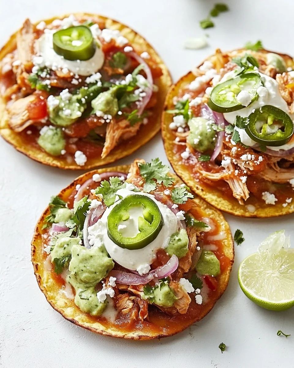 Simple Chicken Tinga Tostadas - additional image