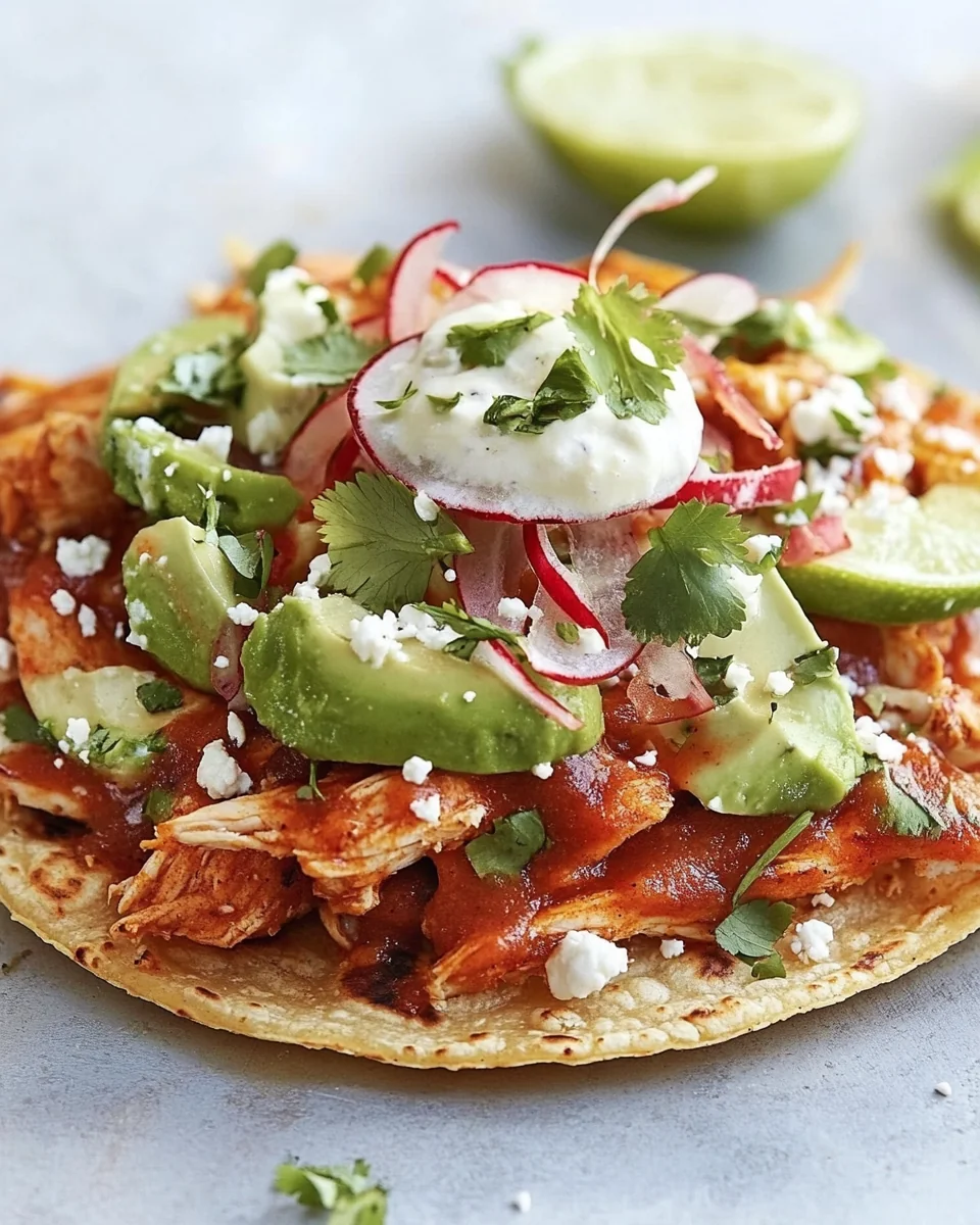 Simple Chicken Tinga Tostadas - additional image
