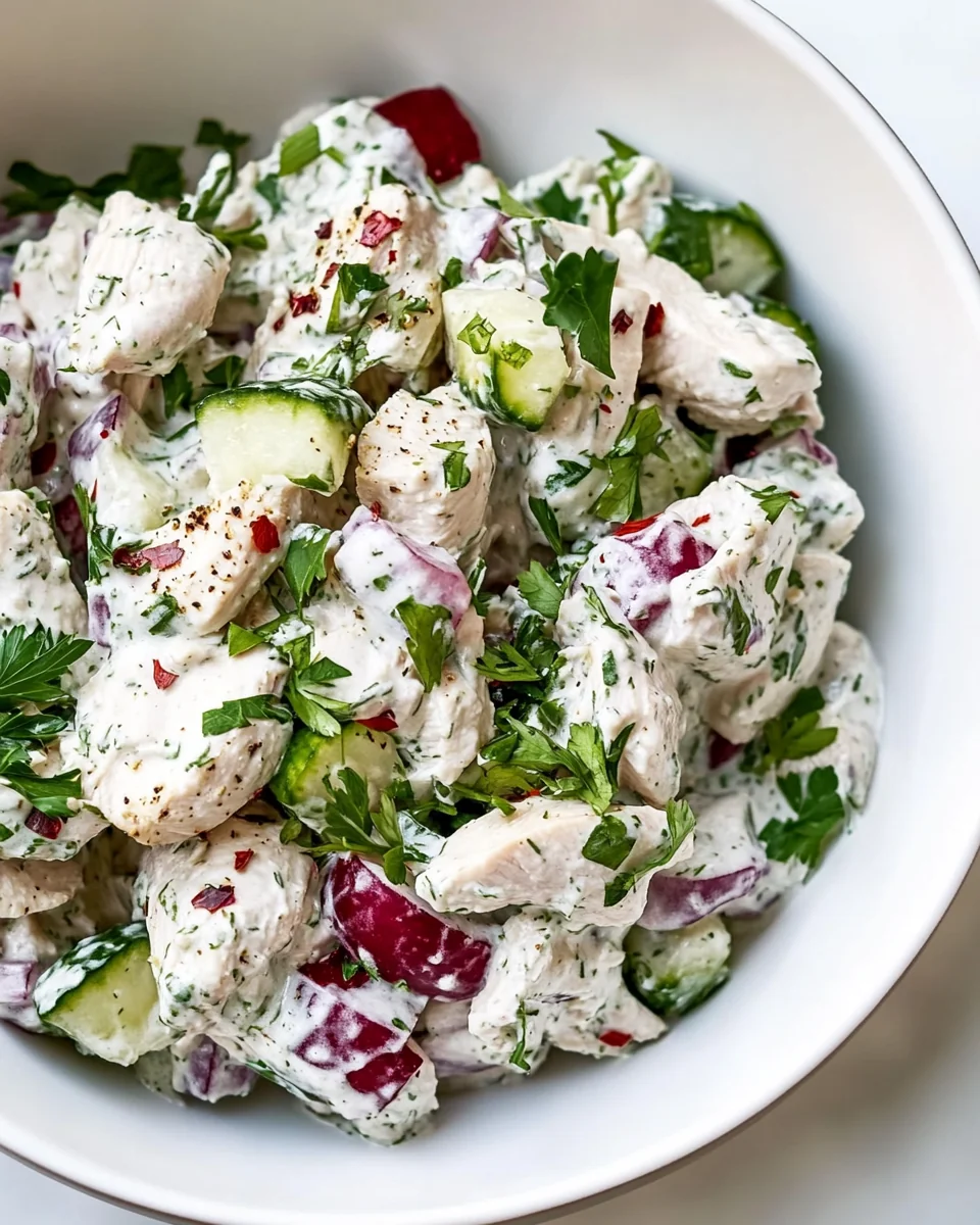 Creamy Herb Chicken Salad Recipe Made From Scratch - additional image