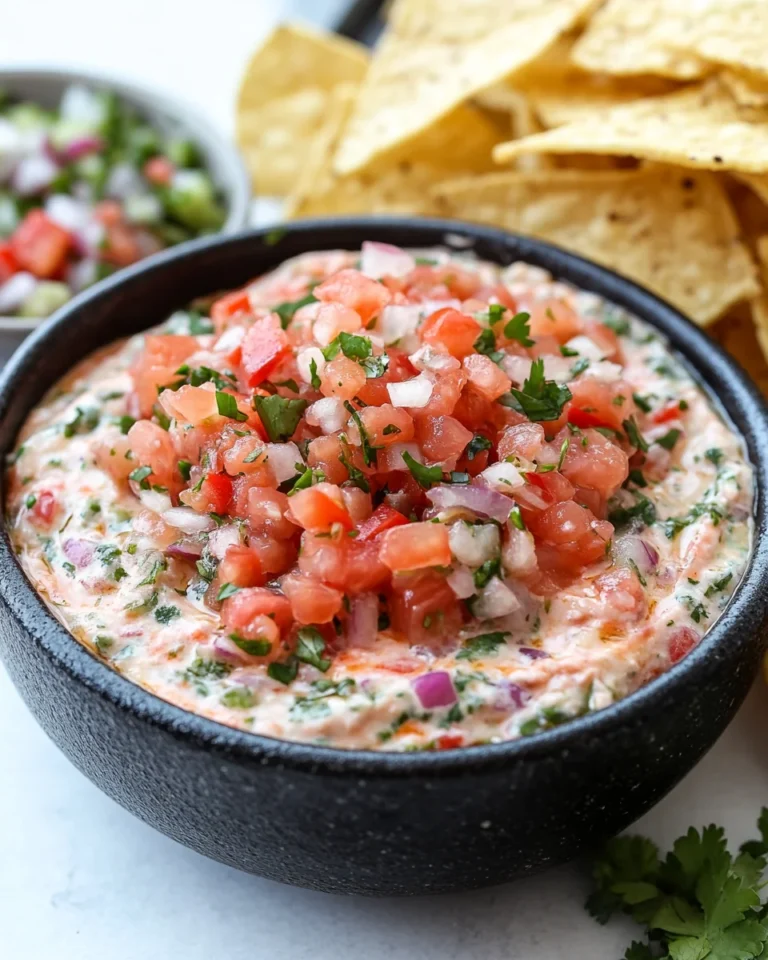 Easy Creamy Pico De Gallo Dip Perfect for a Crowd-Pleaser Snack
