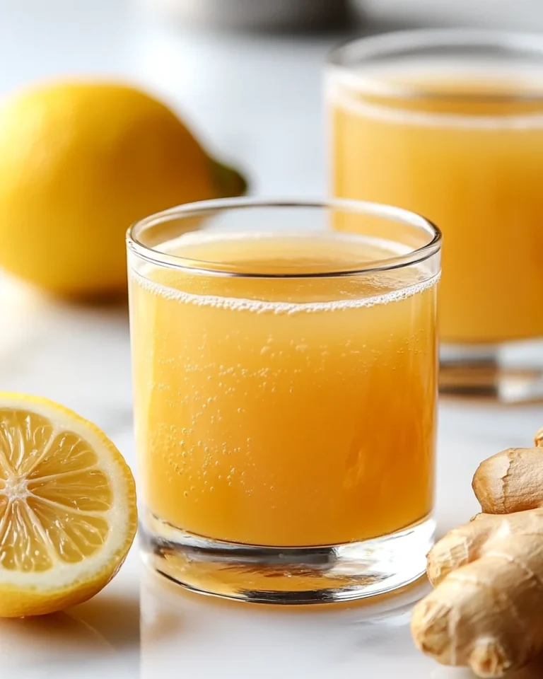 Quick And Easy Ginger Shots With Fresh Lemons