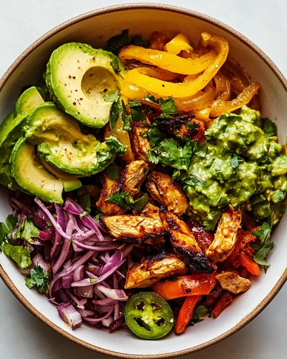 Simple Chicken Fajita Bowls - additional image