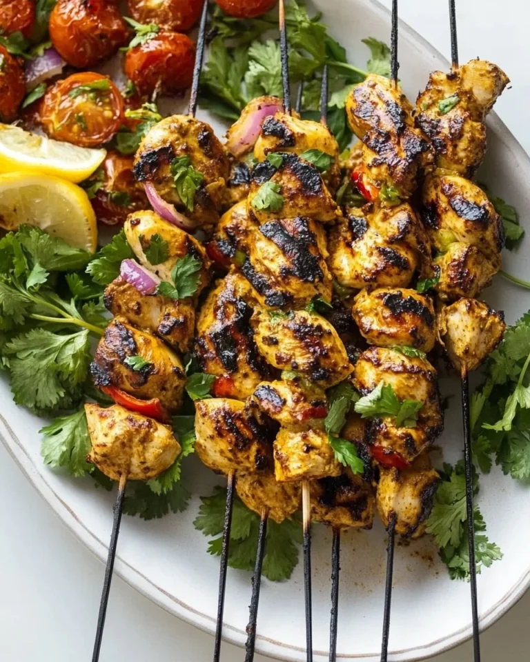 Simple Moroccan Chicken Skewers