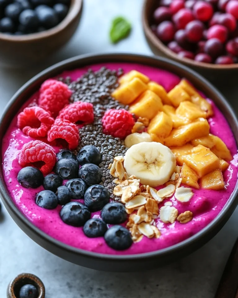 Quick and Easy Pitaya Smoothie Bowl Recipe