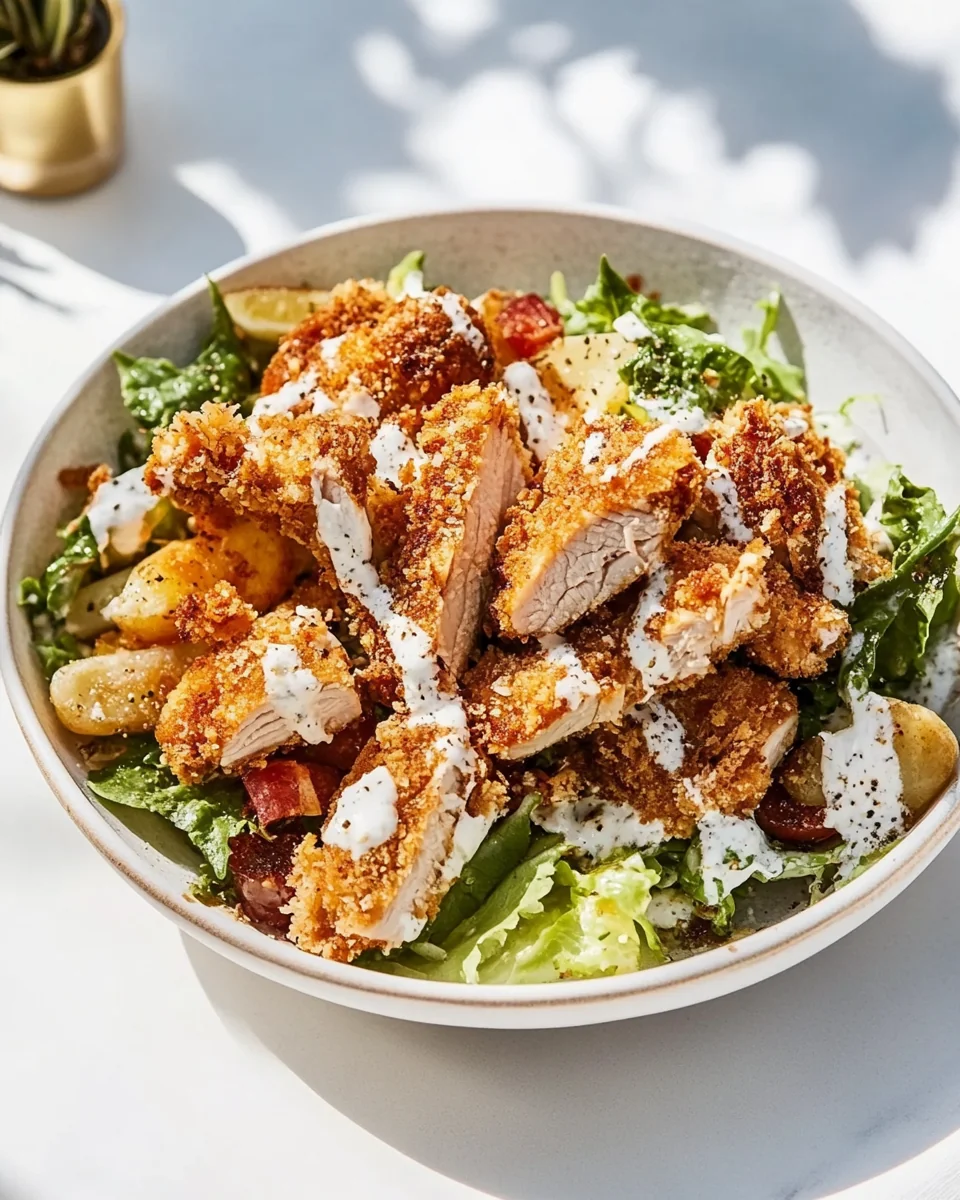 Classic Fried Chicken Salad Recipe