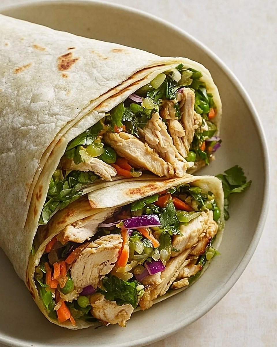 Simple Ginger Scallion Chicken Wraps - additional image