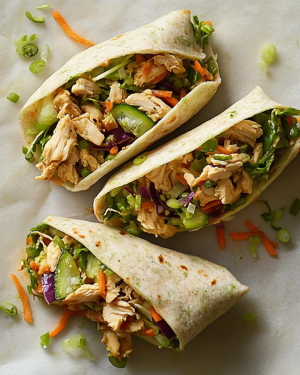 Simple Ginger Scallion Chicken Wraps - additional image