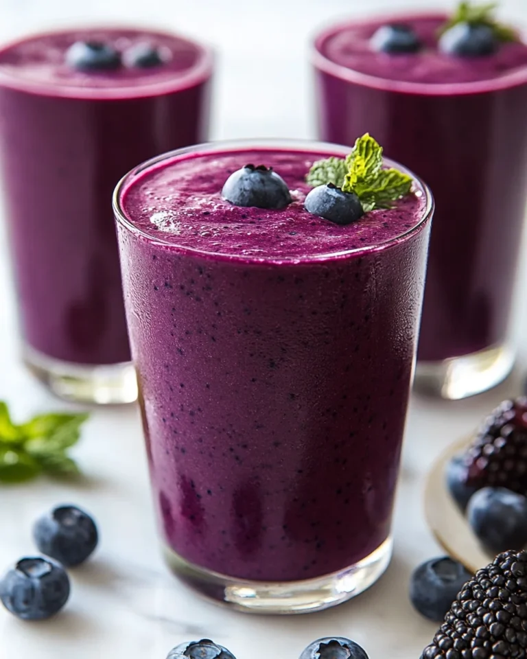 Quick and Easy Blueberry Smoothie Recipe for a Flavor-Packed Treat