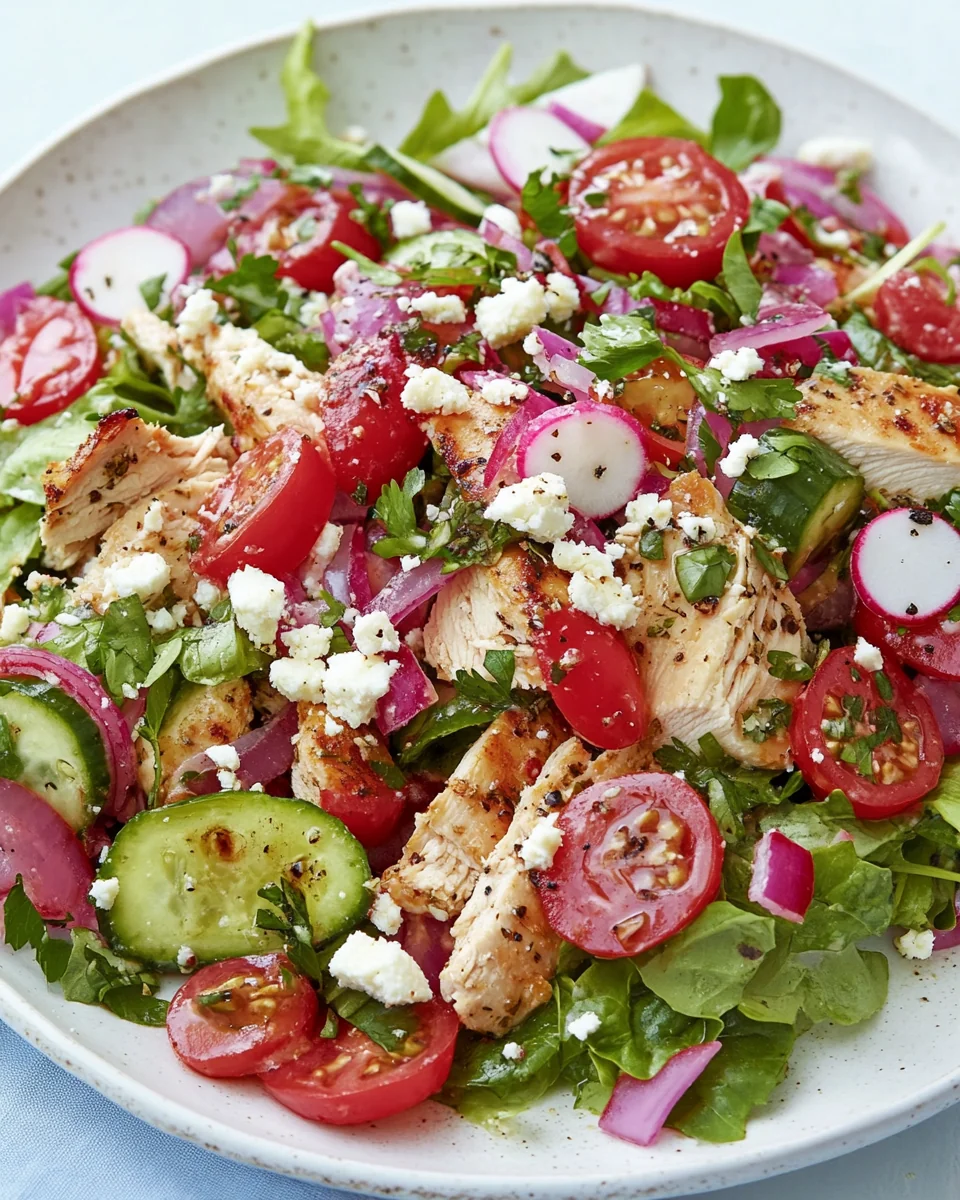 Fresh Greek Chicken Salad For A Light And Healthy Meal - additional image