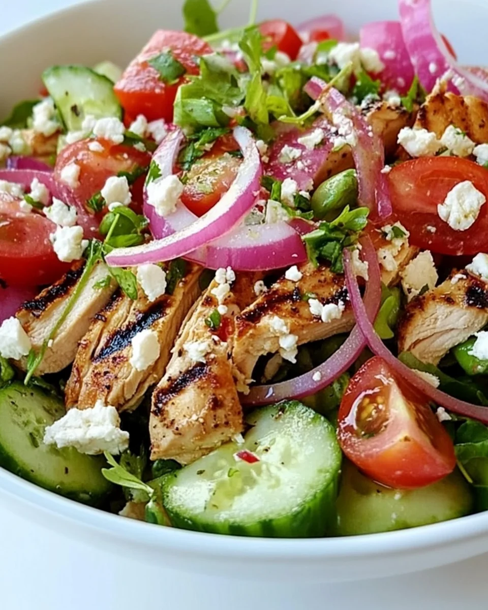 Fresh Greek Chicken Salad For A Light And Healthy Meal - additional image