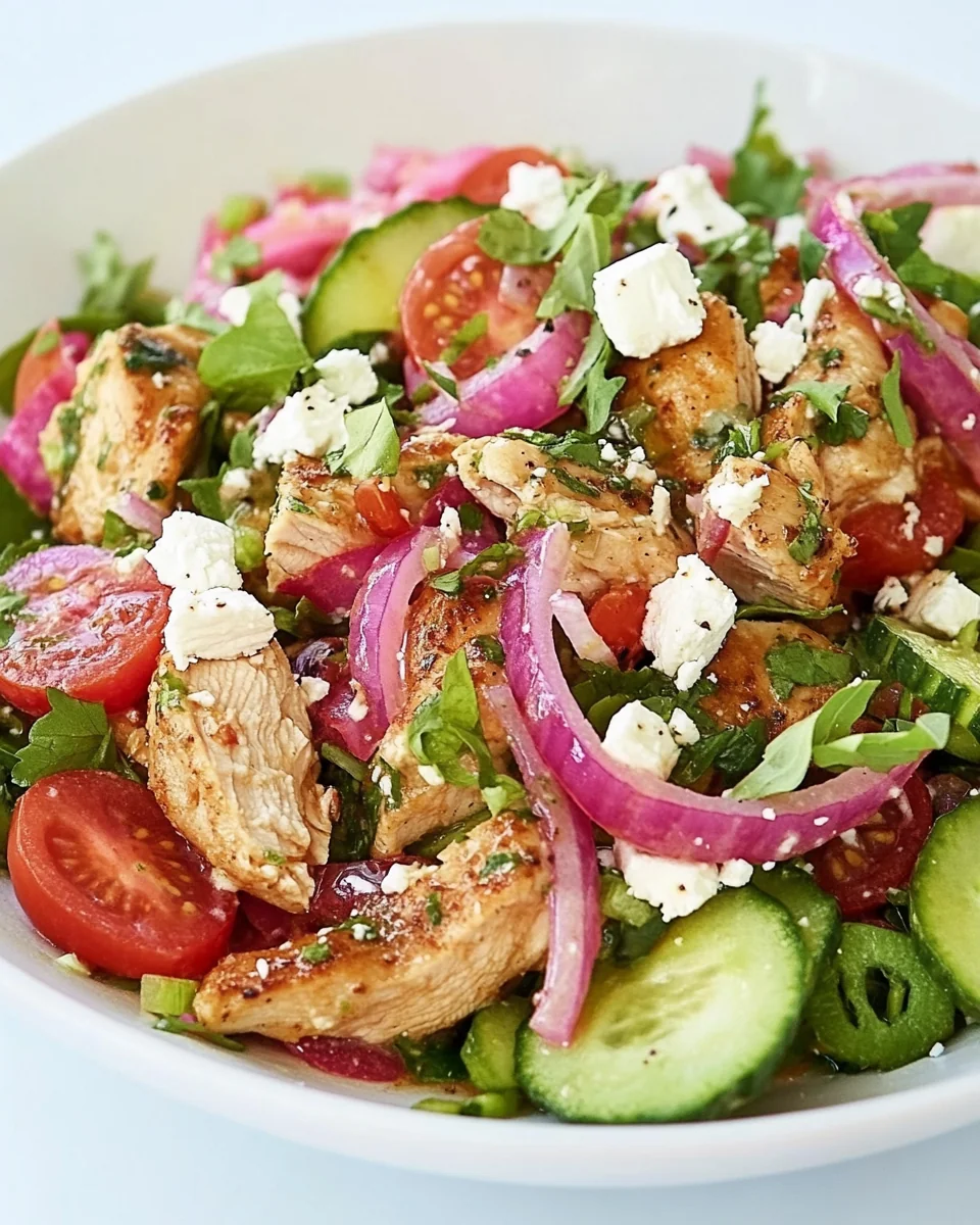 Fresh Greek Chicken Salad For A Light And Healthy Meal