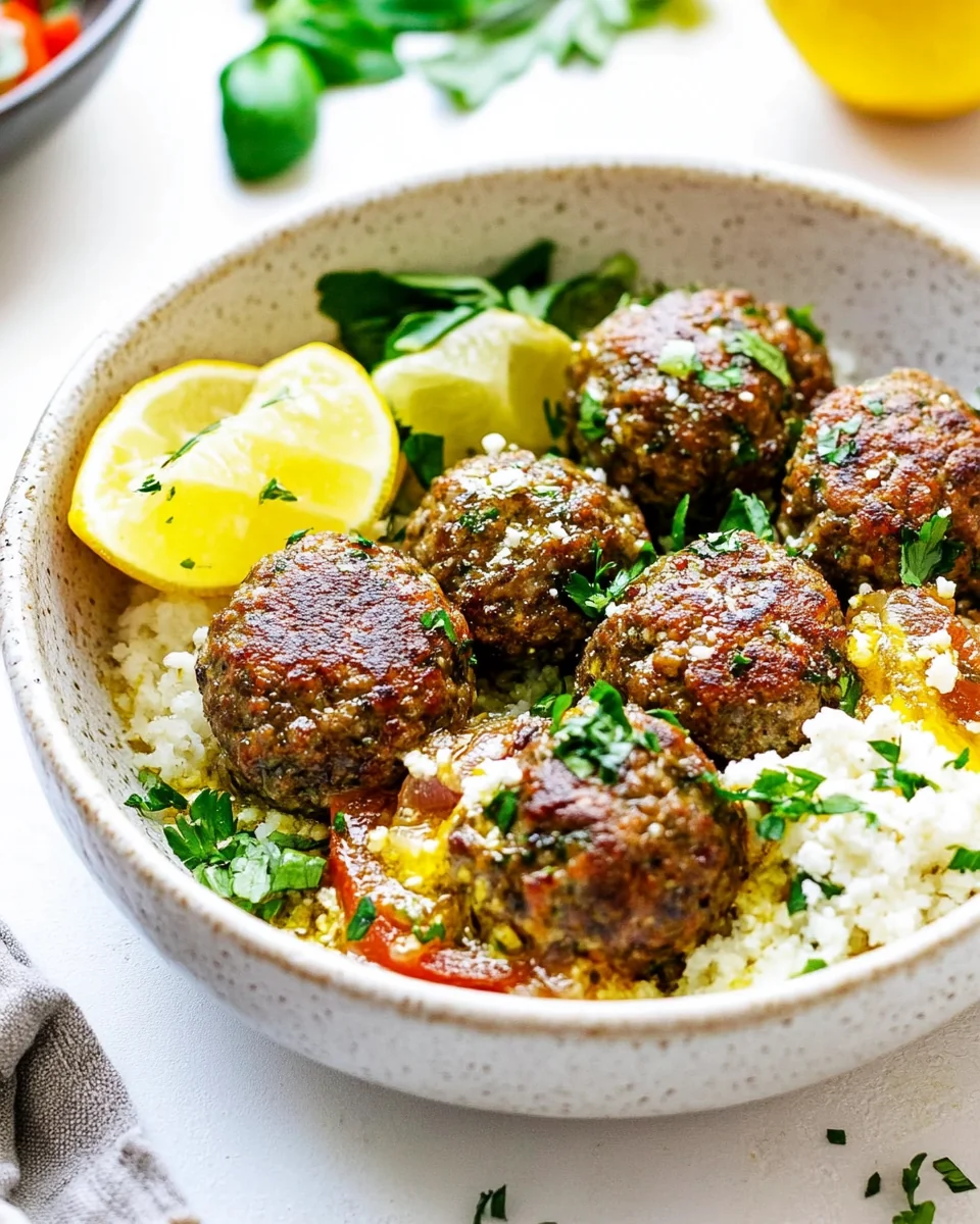 Simple Homemade Greek Meatballs - additional image