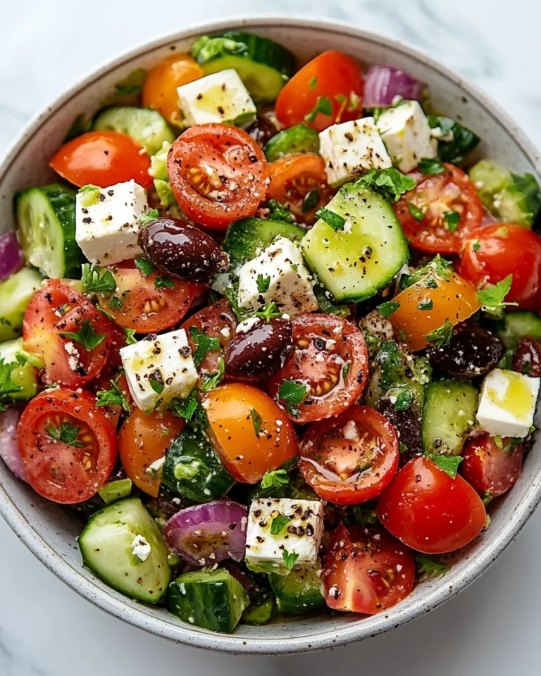 Easy Greek Salad: A Flavor-Packed, Kid-Friendly Weeknight Dinner