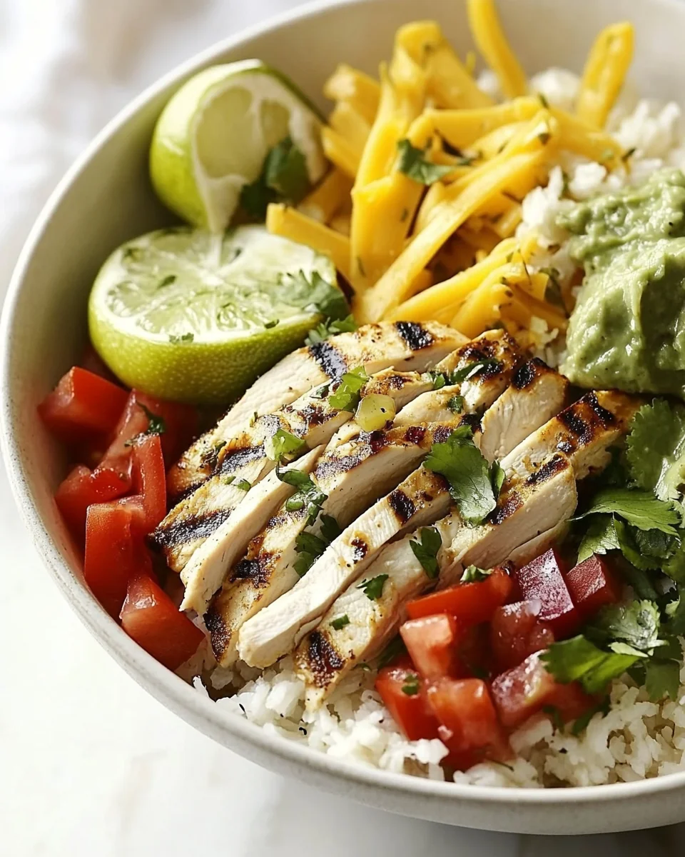Simple Grilled Chicken Burrito Bowl - additional image