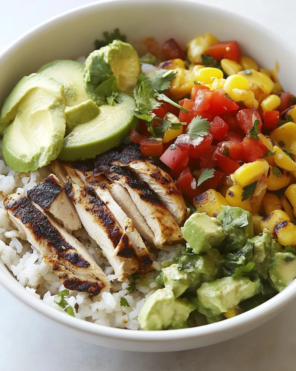 Simple Grilled Chicken Burrito Bowl - additional image
