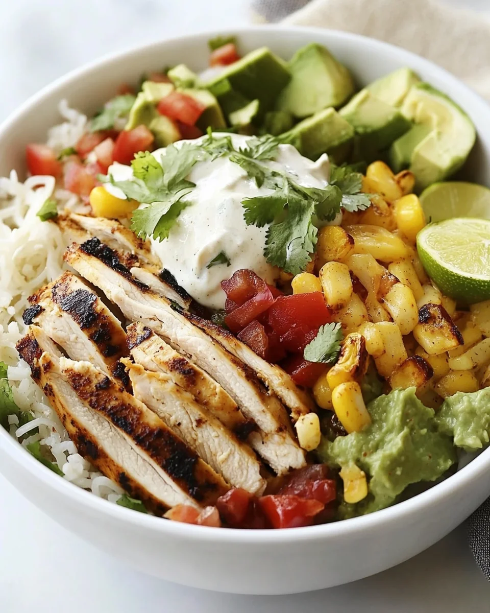 Simple Grilled Chicken Burrito Bowl - additional image