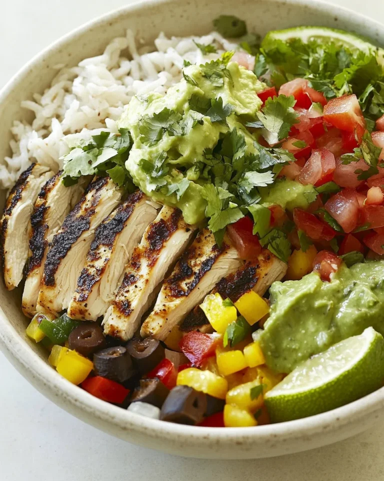 Simple Grilled Chicken Burrito Bowl