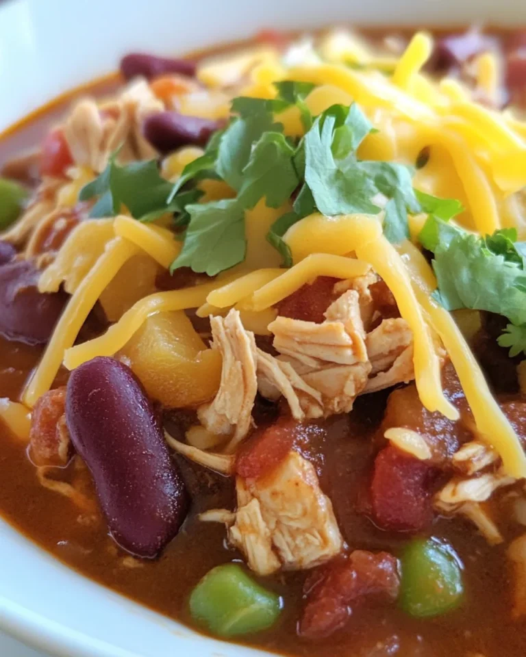 Hearty Homemade Chicken Chili
