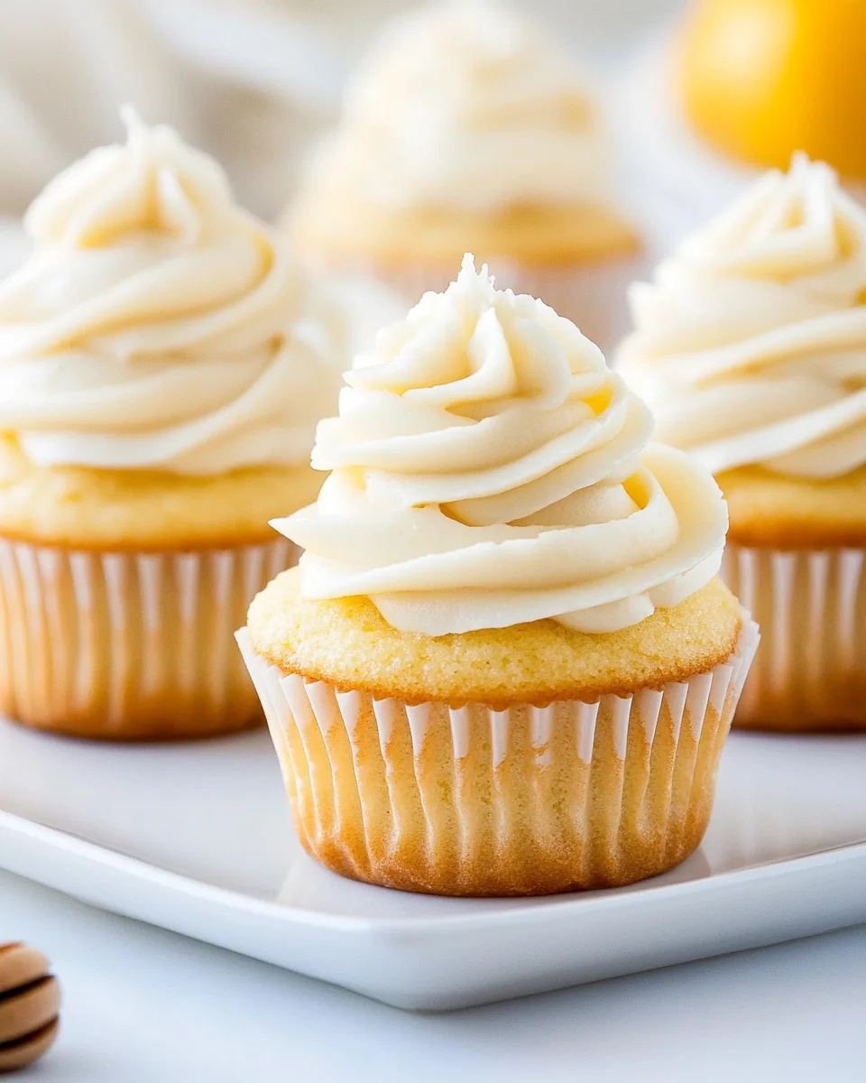 Honey Lemon Cupcakes with Creamy Honey Frosting - additional image