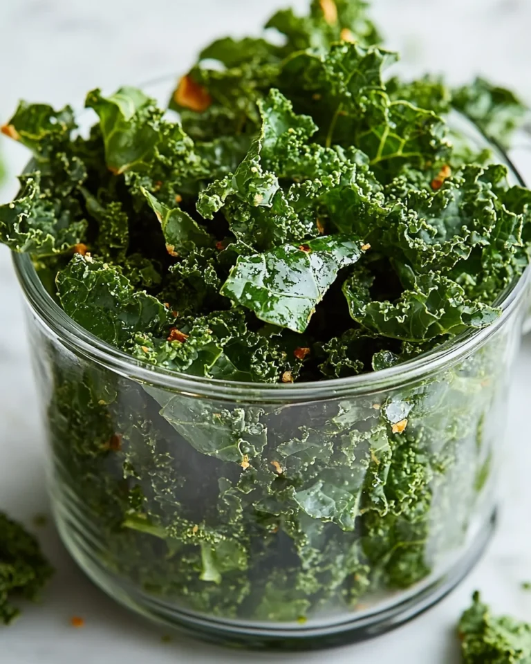 Easy Flavor-Packed Kale Chips in a Glass Mug