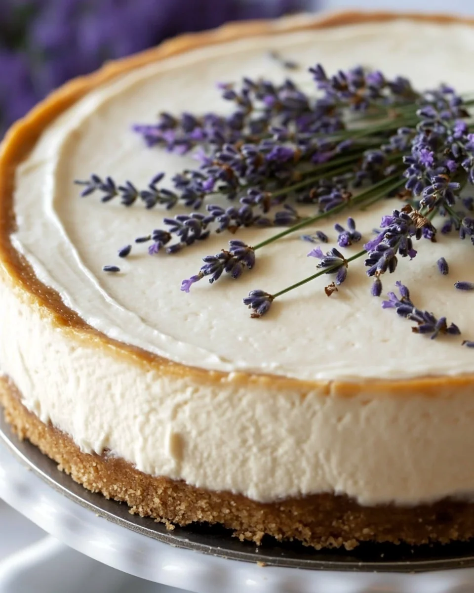 Simple Lavender Cheesecake - additional image