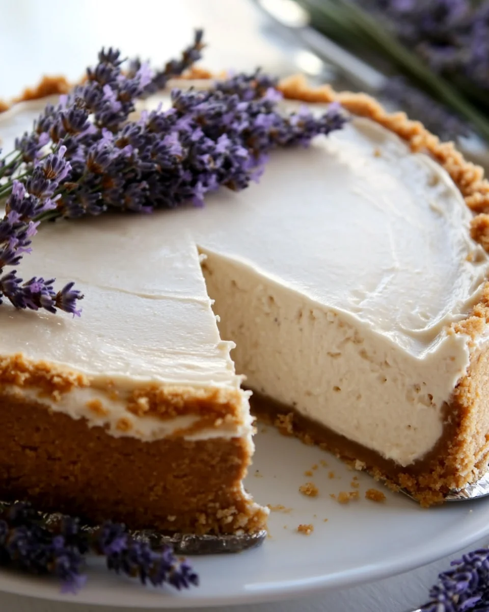 Simple Lavender Cheesecake - additional image