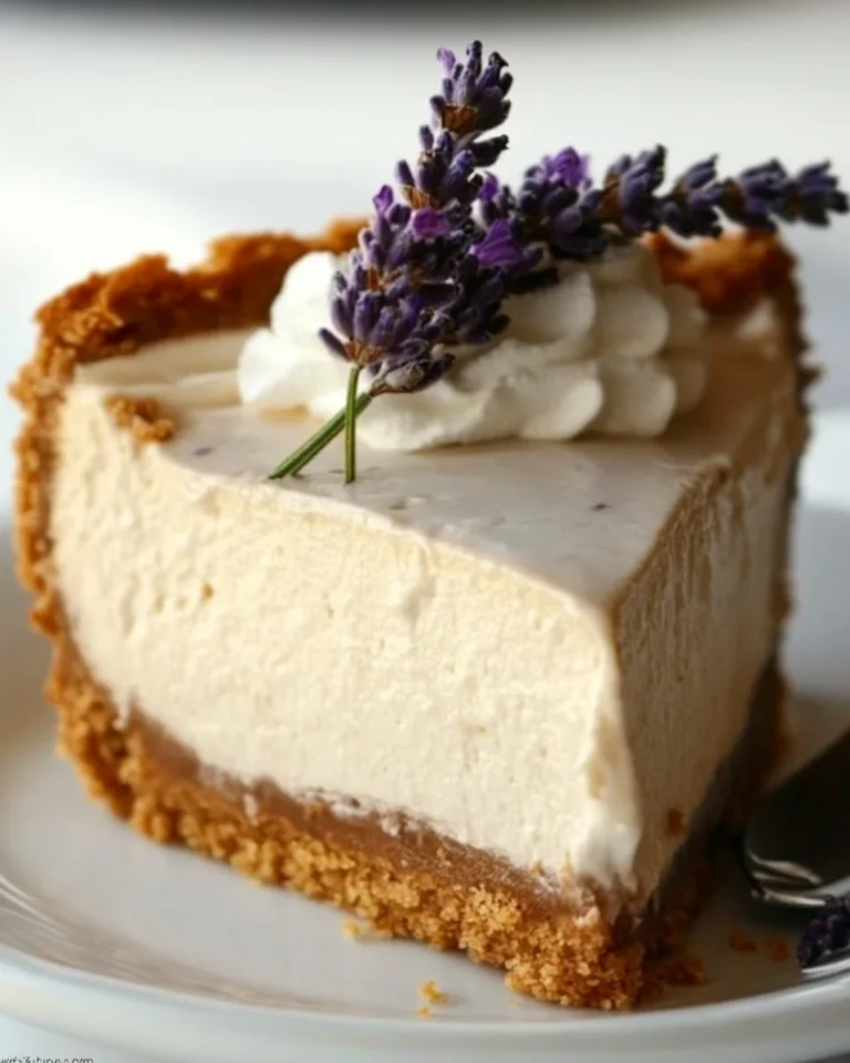 Simple Lavender Cheesecake