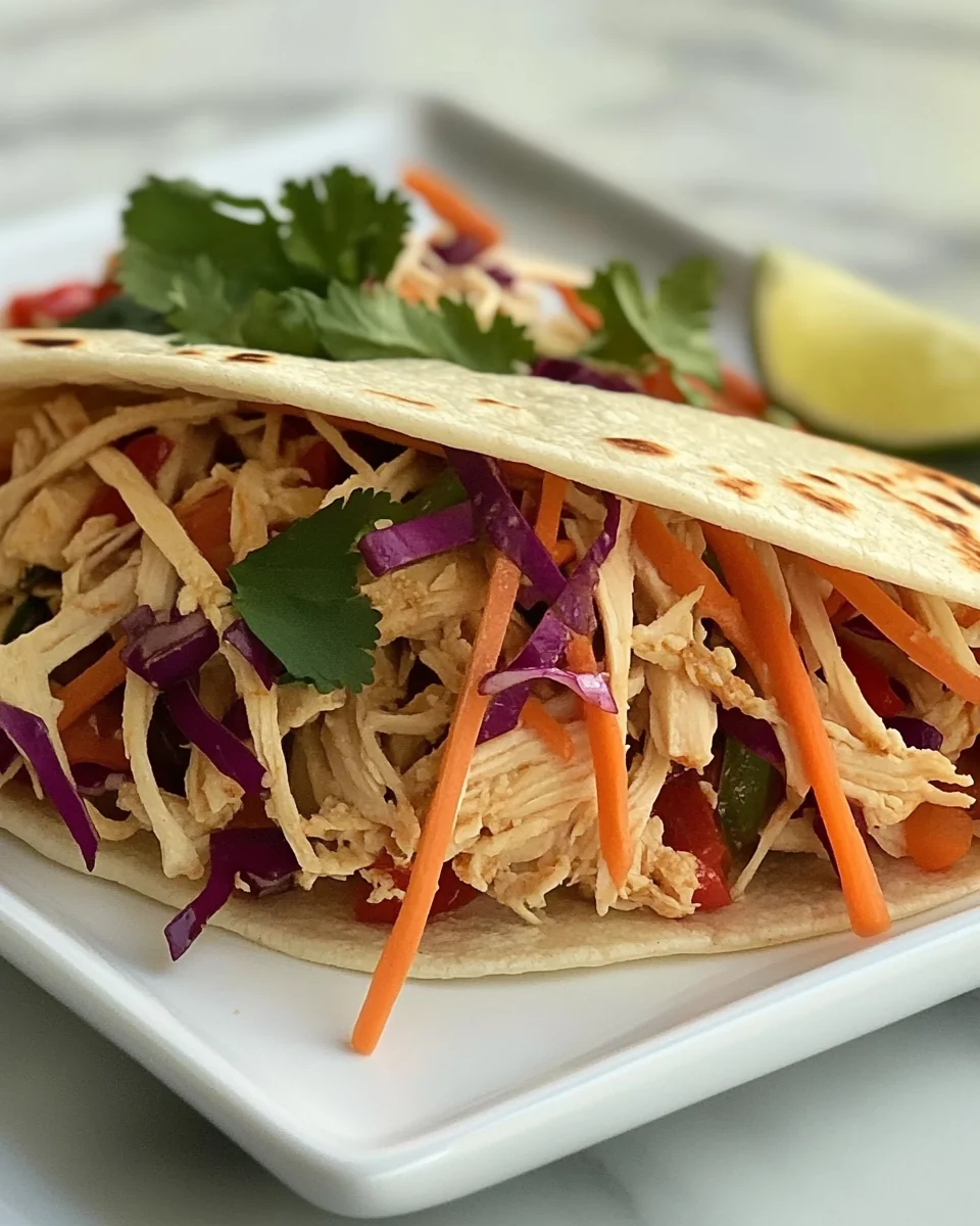 Simple Leftover Asian Chicken Wraps - additional image
