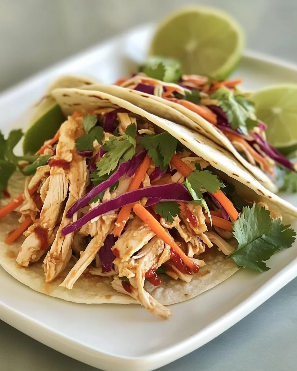 Simple Leftover Asian Chicken Wraps - additional image