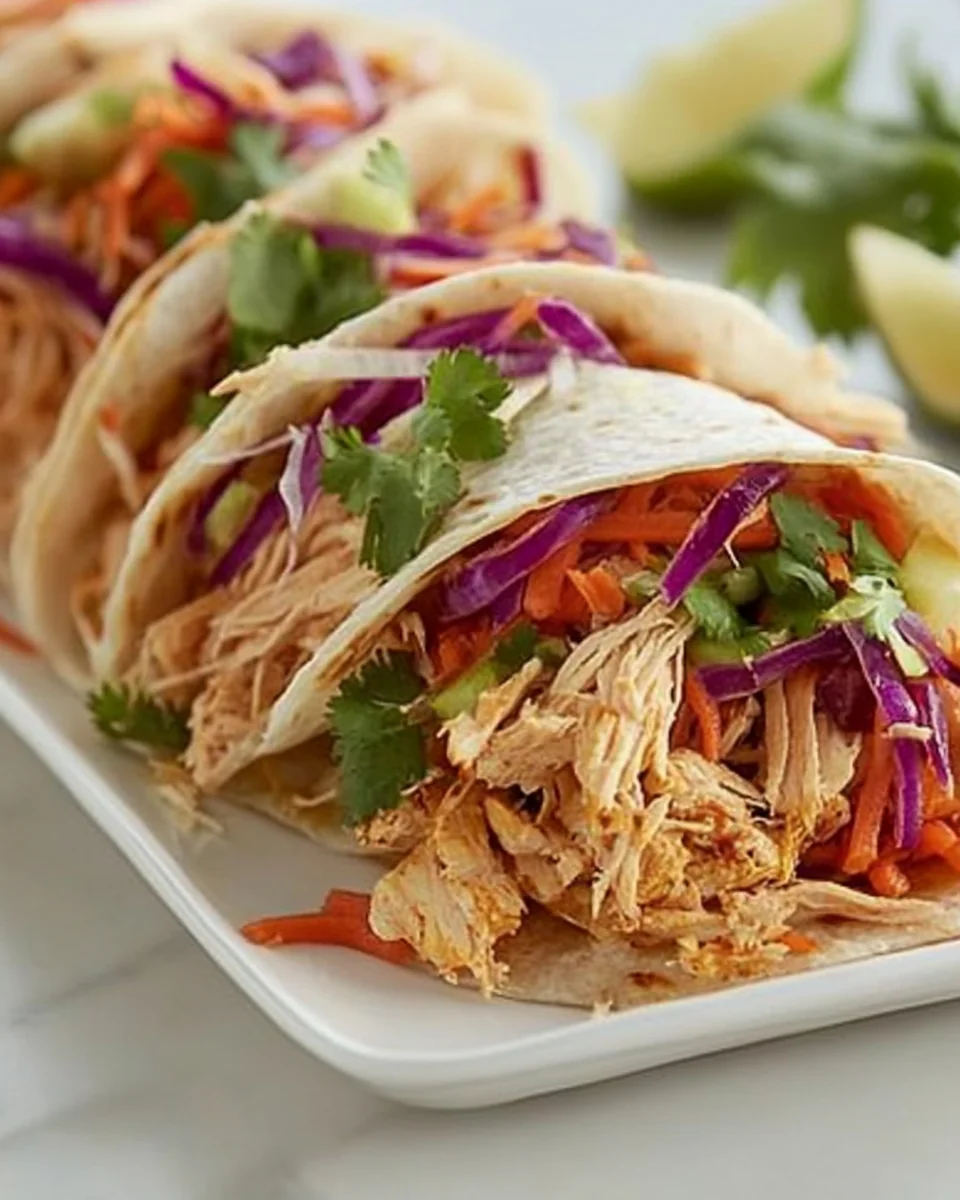 Simple Leftover Asian Chicken Wraps - additional image