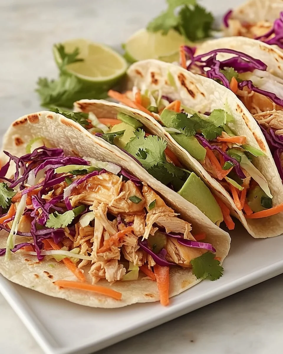 Simple Leftover Asian Chicken Wraps