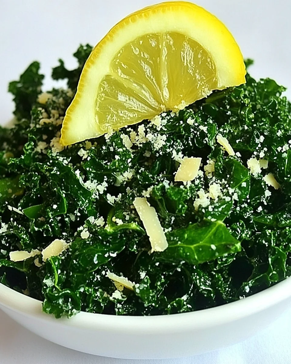 Fresh Lemon Parmesan Kale Salad - additional image