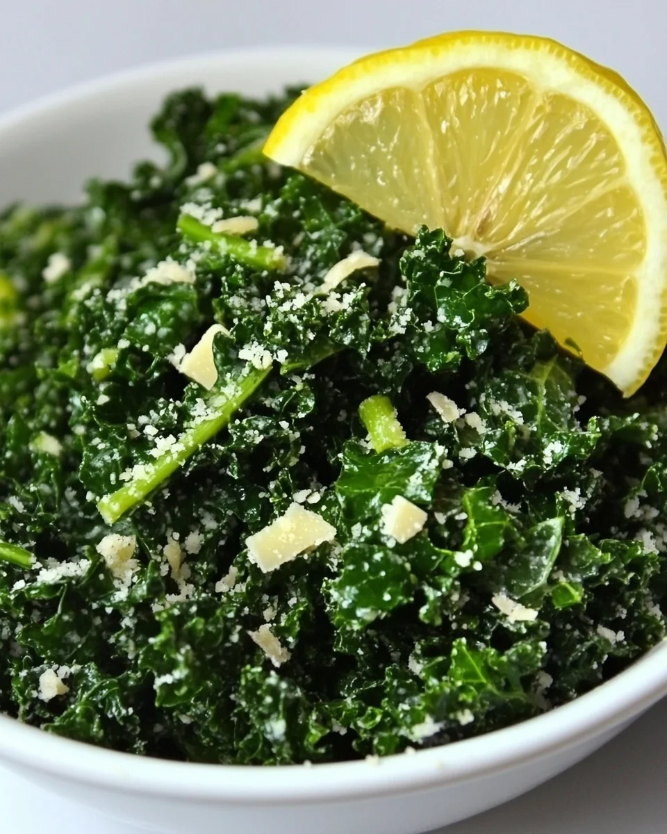 Fresh Lemon Parmesan Kale Salad - additional image